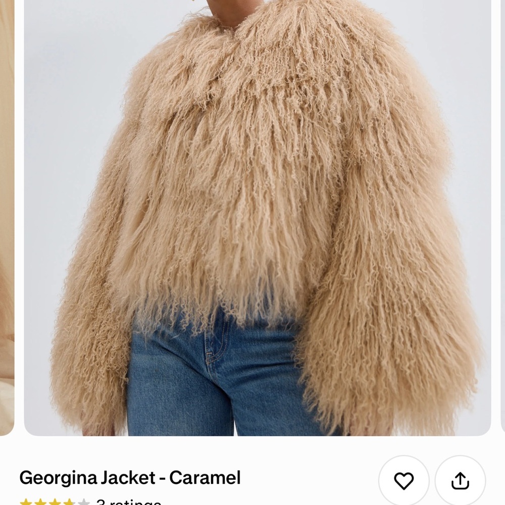 Women's Fluffy Caramel Teddy Jacket